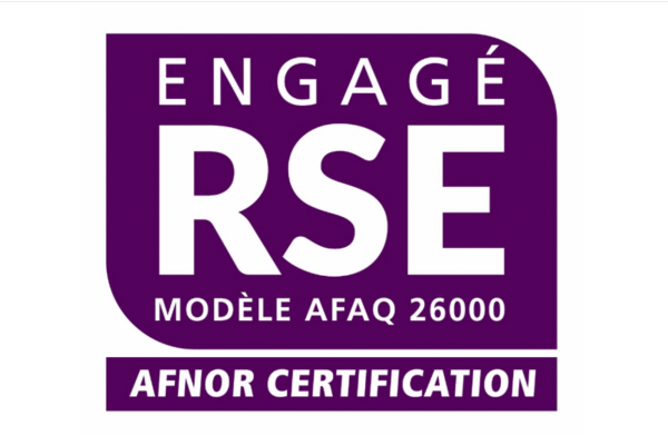 Engagé RSE, logo, ISO 26000, label, certification, AFNOR